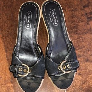 Coach summer wedges